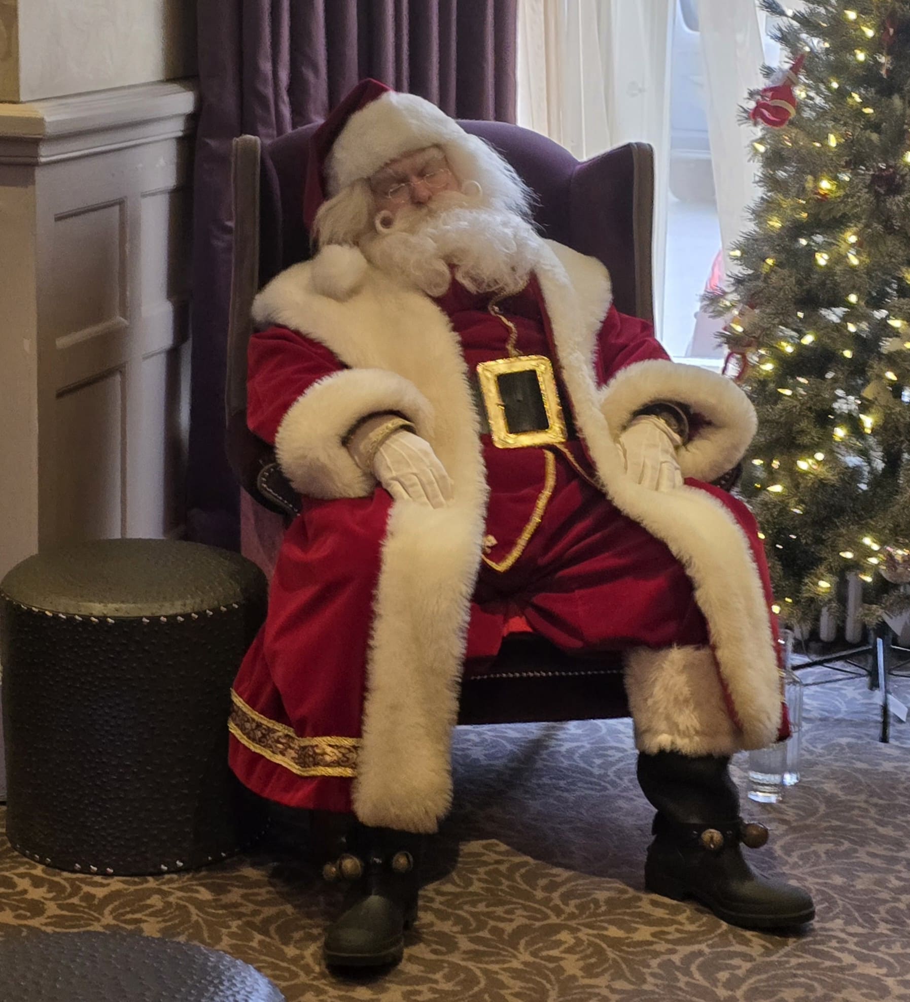 Santa sleeping