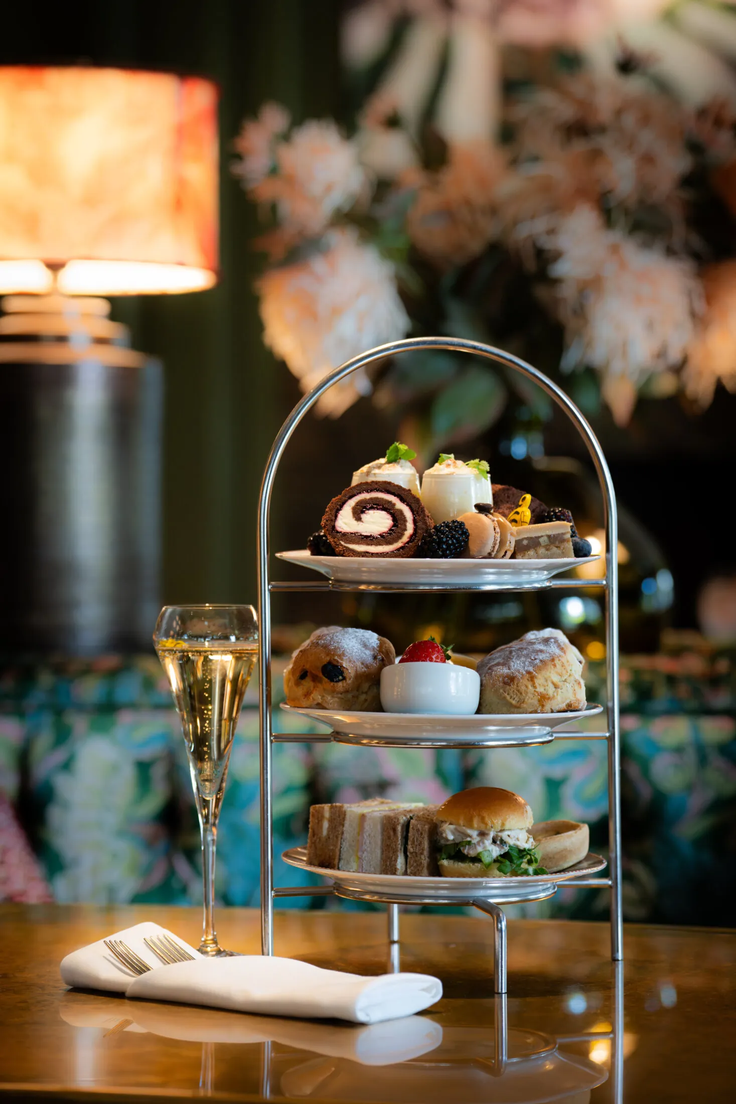 Afternoon tea with prosecco at Wentbridge House