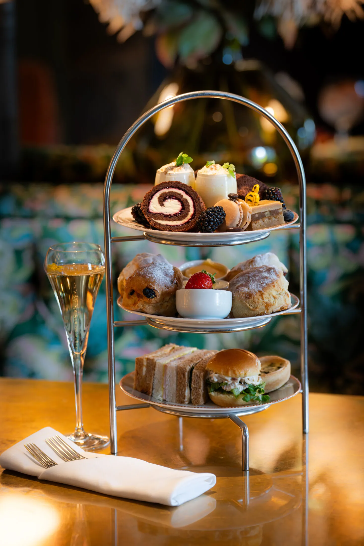 Afternoon tea with prosecco at Wentbridge House