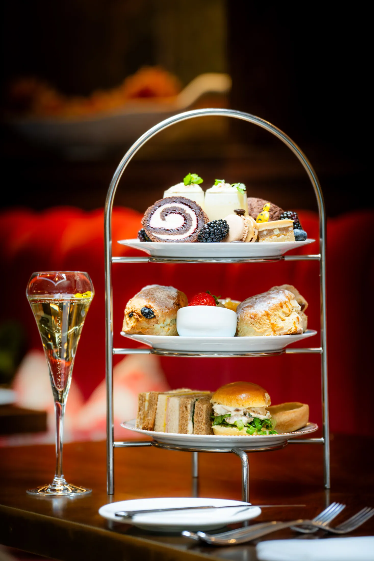 Afternoon tea with prosecco at Wentbridge House